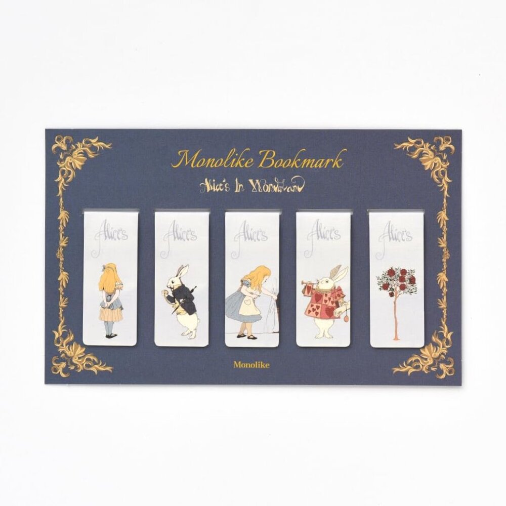 Magnetic Bookmarks Alice Set of 5